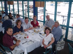 Celebration lunch at the Durban Yacht Club on day after Comrades