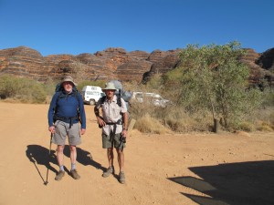 The hiking party setting out to the Gorge