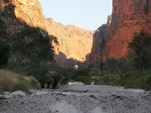 On the way out of the gorge