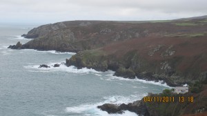 First view of Cornwall coast