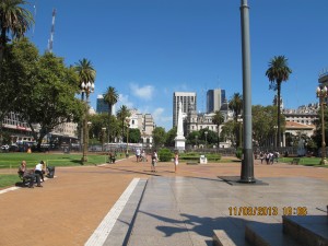 Another view of Plaza de Mayo