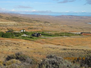 View of an Estancia and countryside just outside El Calafate our entry point to Patagonia