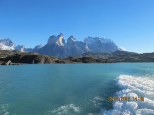 View of TdP massif from Ferry showing the complex geology of the massif