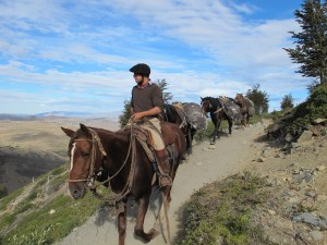 Mountain transport (taking supplies to the Refugio).