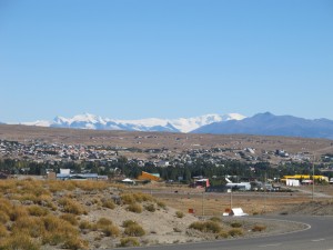 View from El Calafate on day after bad weather