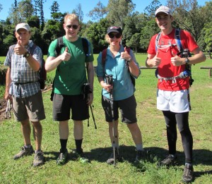 At Cora Mulling Park..turn around point at 15km into first training walk... still looking good.