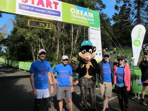 At the start with the possum...100km to go