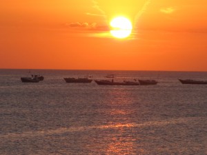 Sunset over Jimbaran Bay