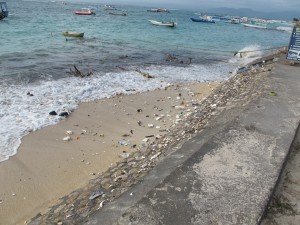 Garbage on Coconut Beach