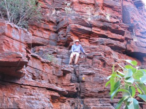 Chris in Karajini Gorge