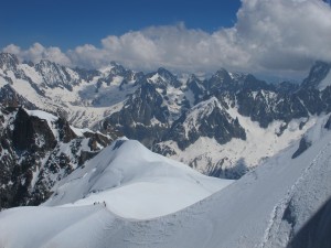 Alpine view from Cable Station at 3800m