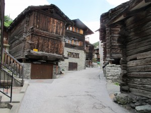Typical swiss village buildings - some date from 17th century..!